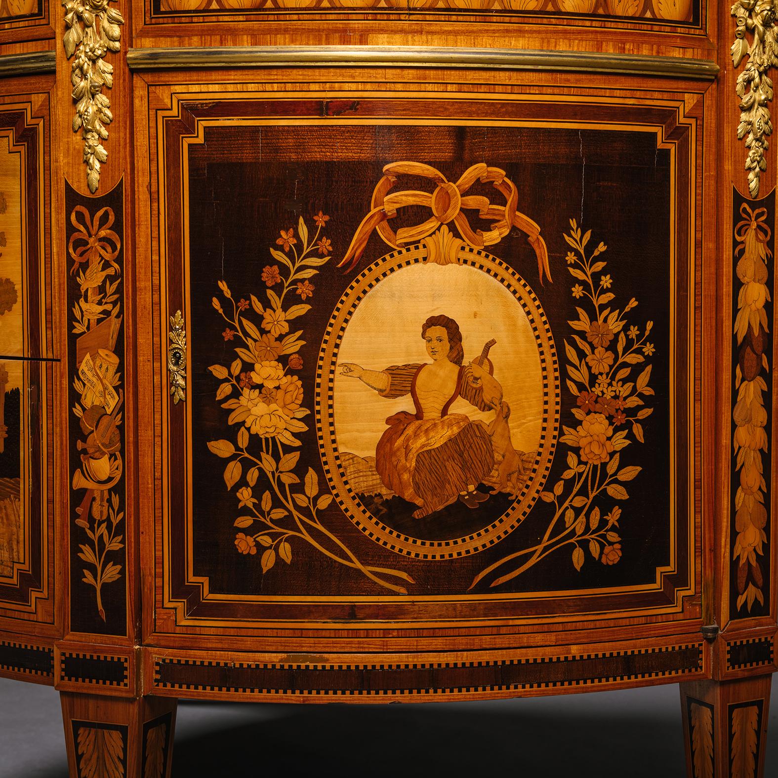 Commodo intarsiato in stile Louis XVI di Paul Sormani In condizioni buone in vendita a Brighton, West Sussex