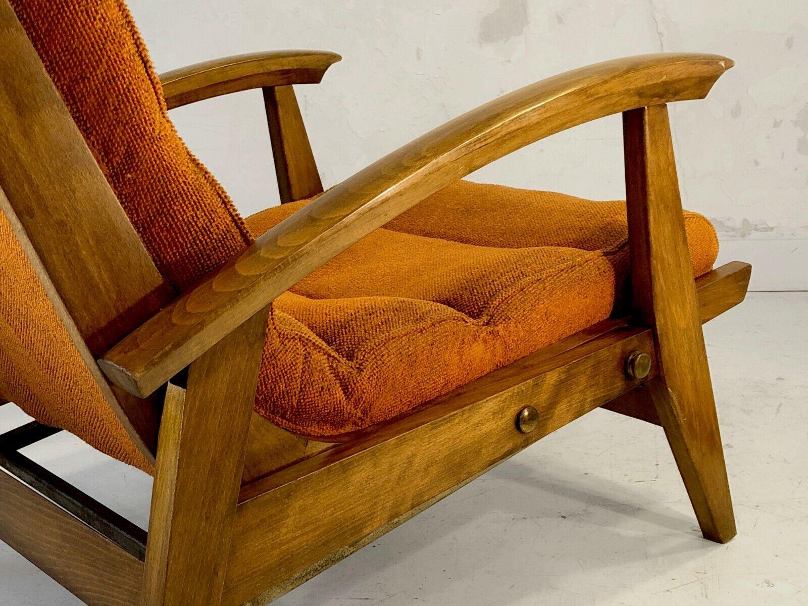 Mid-Century Modern A MID-CENTURY-MODERN MODERNIST ARMCHAIR by GUY BESNARD, FREE-SPAN, France 1950 For Sale