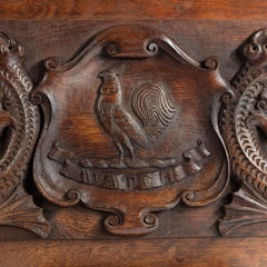 Oak Barge Board with the Insignia of Admiral Sir G.E. Patey