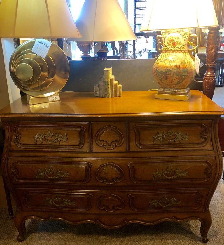 Oak Bodart Burn Impressed Bombay Country French Commode, Chest or