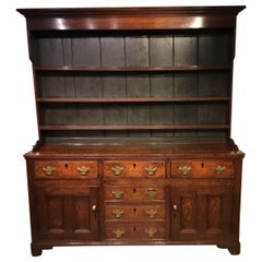 Antique Oak Early 19th Century Welsh Dresser