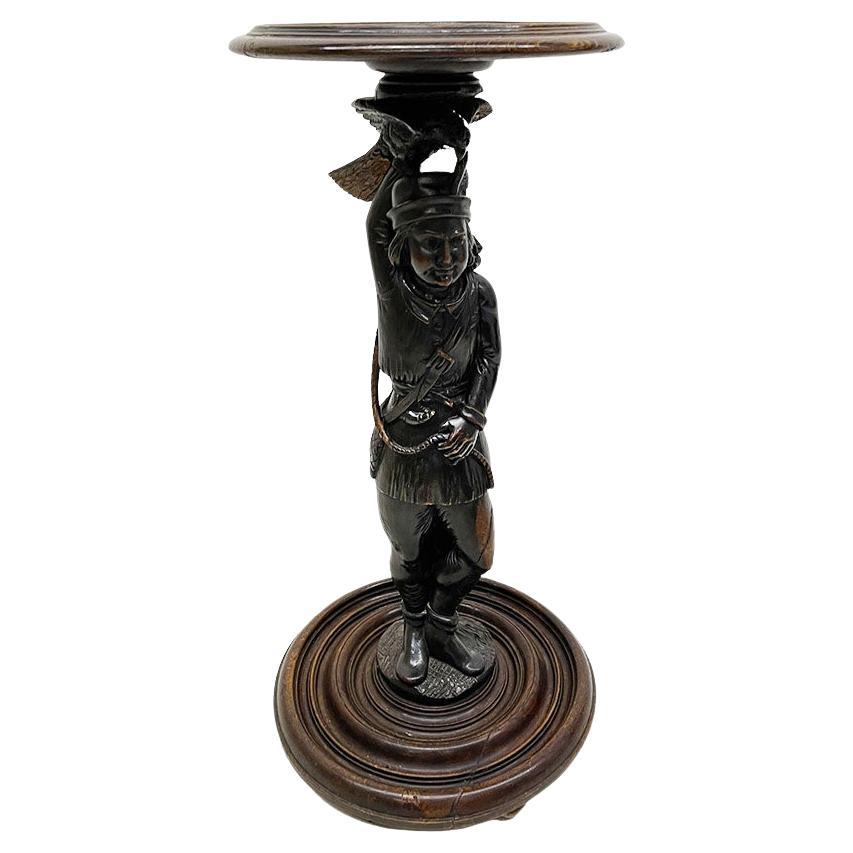 An oak falconer's pedestal or Plant Stand For Sale