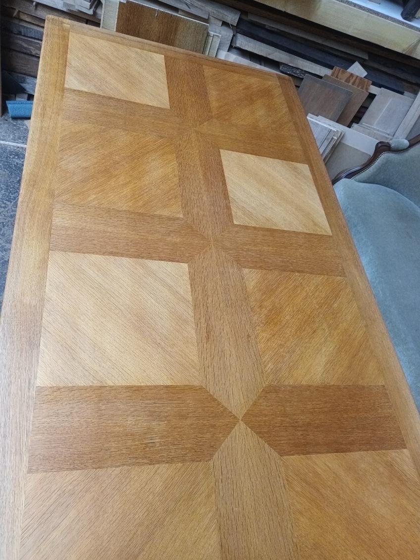 Other An oak Guillerme et Chambron dining table For Sale