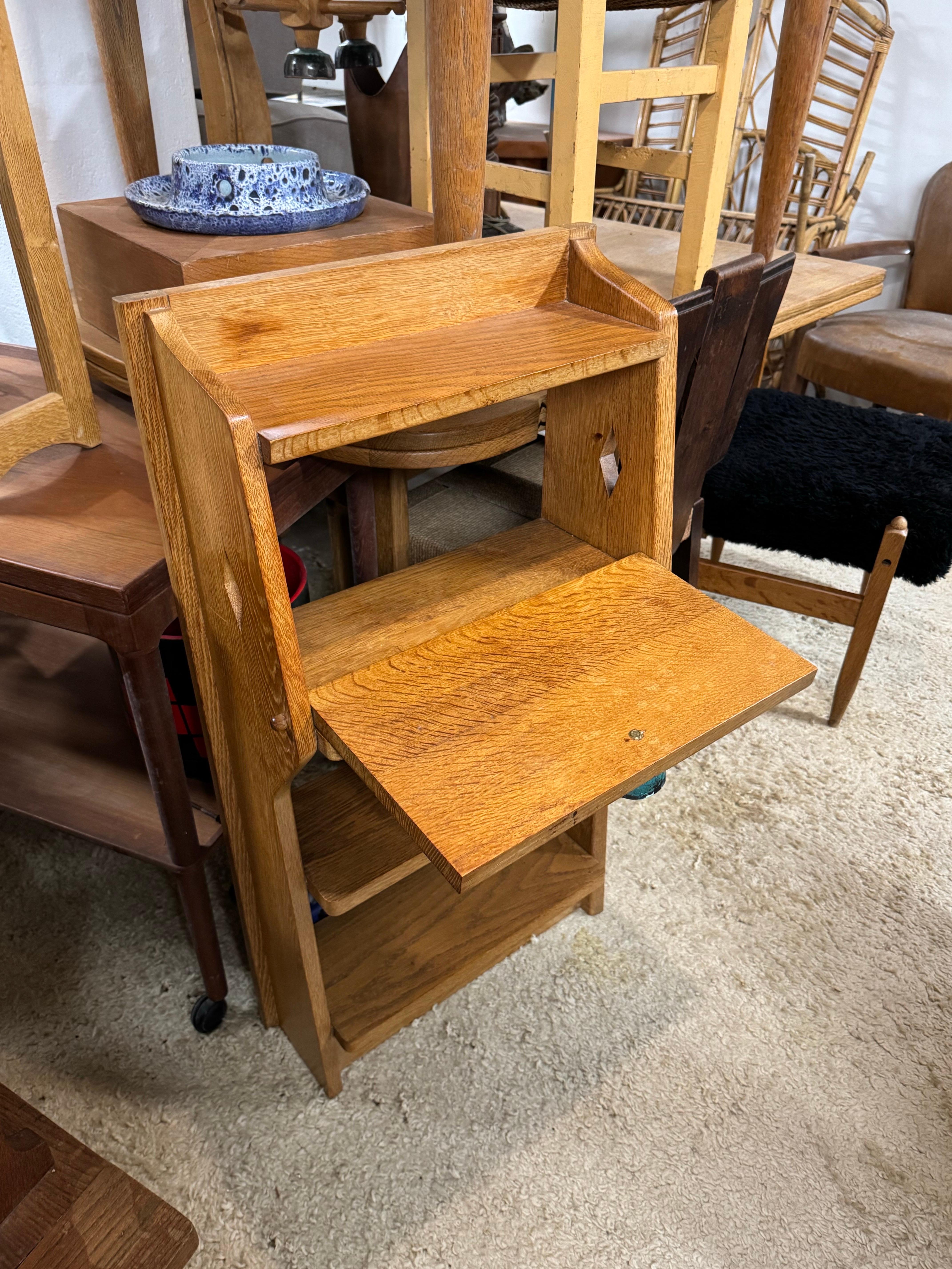 French An oak Guillerme et Chambron night stand