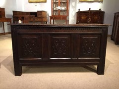 Oak Late 17th Century Antique Coffer