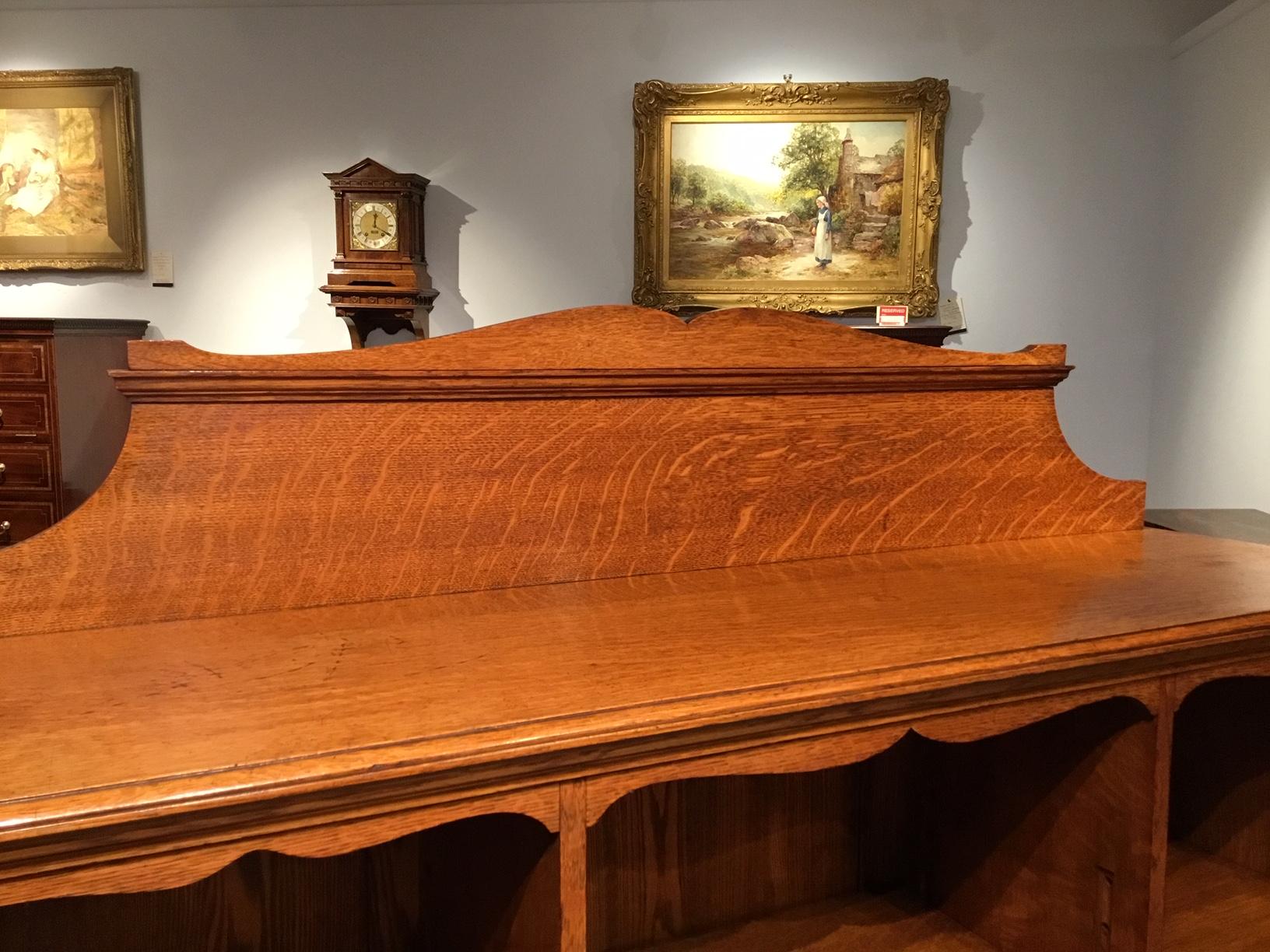 Oak Late Victorian Period Open Bookcase In Fair Condition For Sale In Darwen, GB