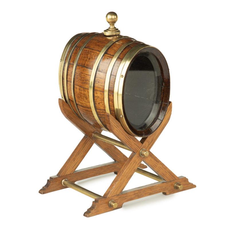 An oak spirit barrel made from H.M.S. Victory timber, 1890 For Sale 3