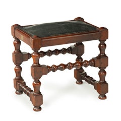 An oak stool from the timber of H.M.S. Britannia