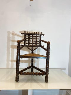 Ein Eiche Turner 19. Jahrhundert Triform Stuhl