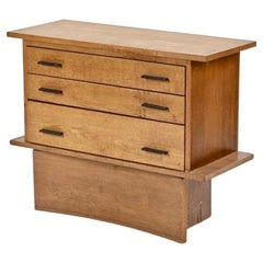 Cassettiera in legno di Oak - Maurice Pré - 1950 - Francia