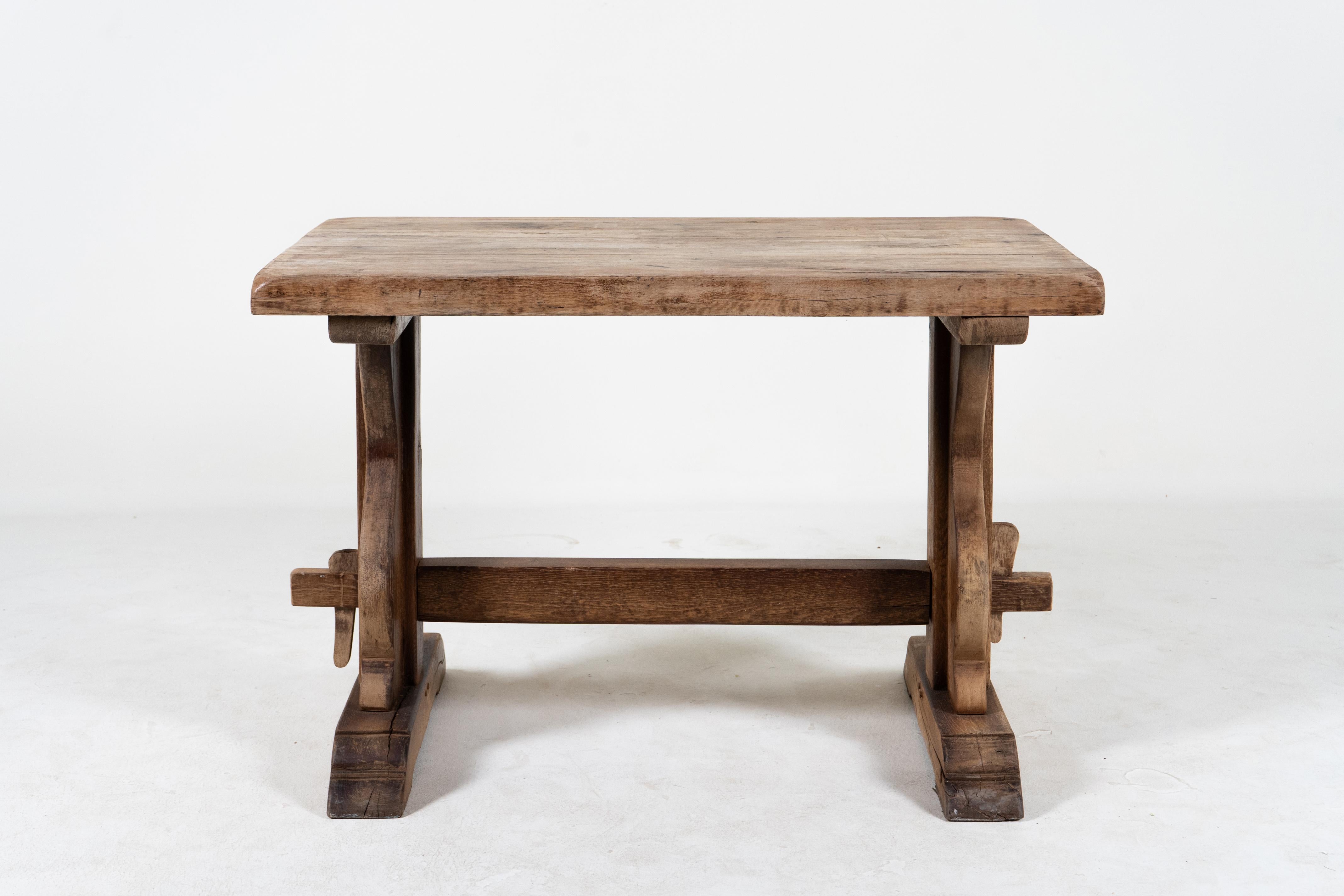 An Oak Wood Trestle Table, France c.1900 5