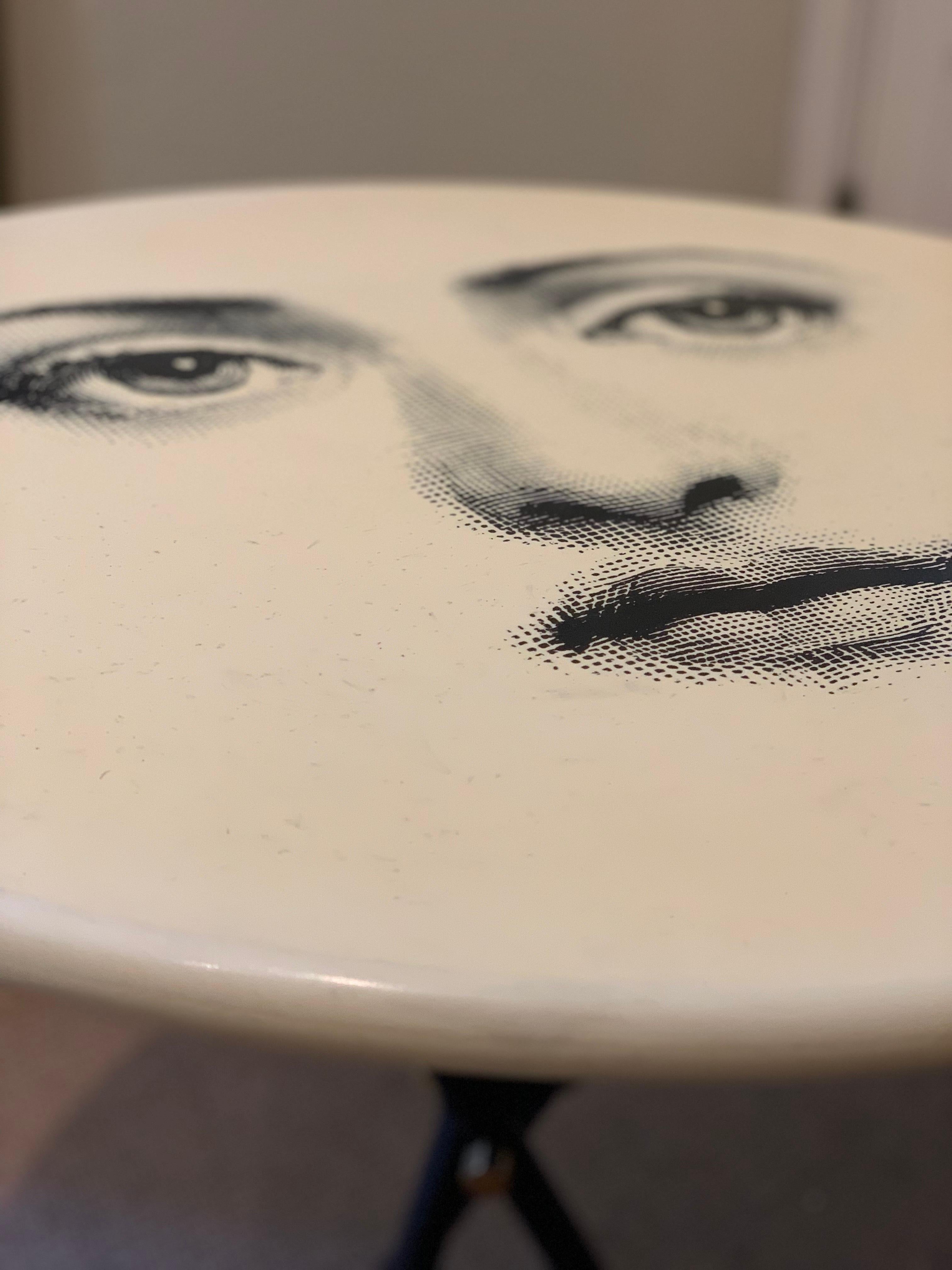 Occasional Table by Fornasetti Printed with Lina Cavalieri's Portrait In Good Condition In New Orleans, LA