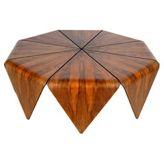 Octagonal Coffee Table, Walnut Veneer