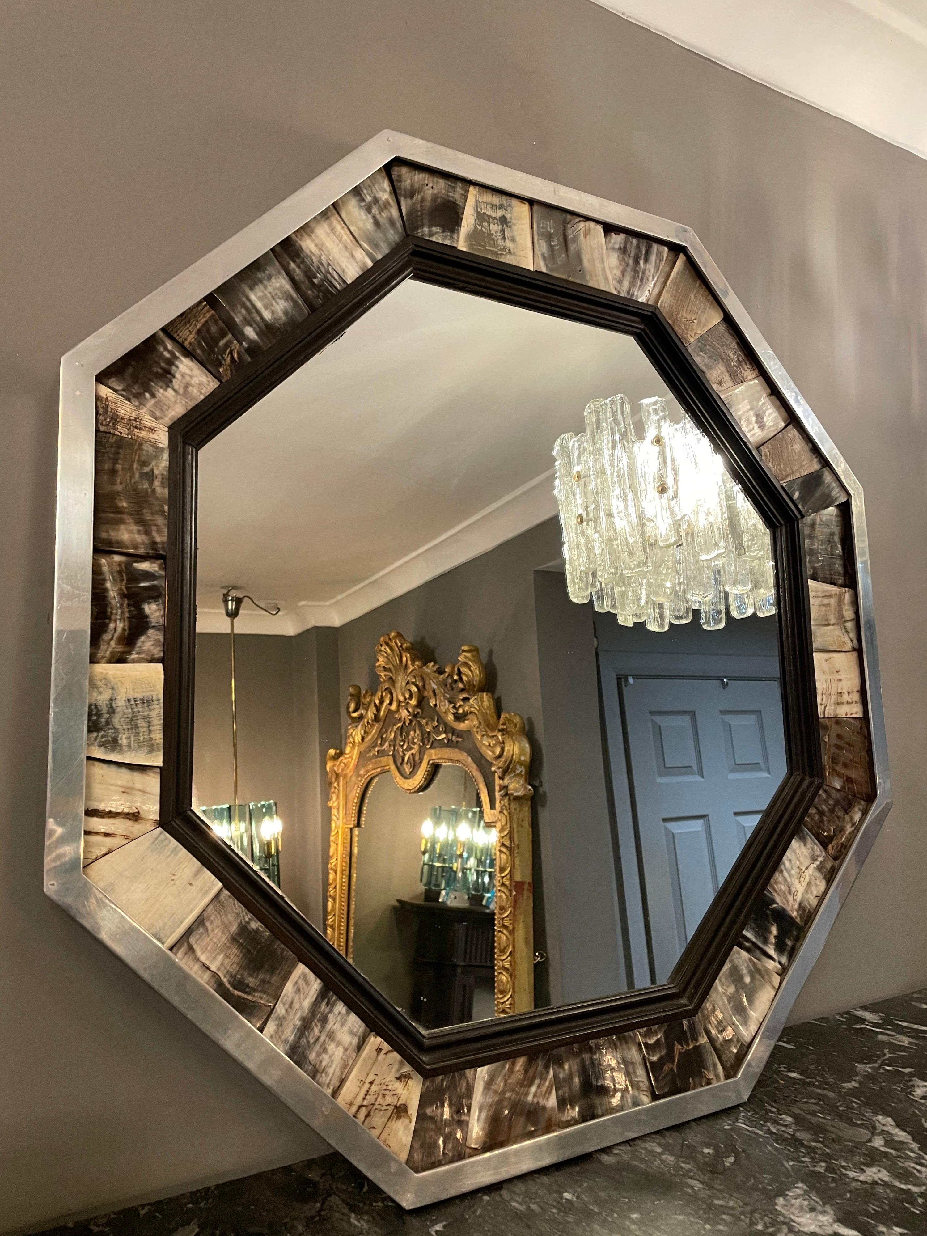 Mid-Century Modern Octagonal Mirror by Anthony Redmile, circa 1970 For Sale
