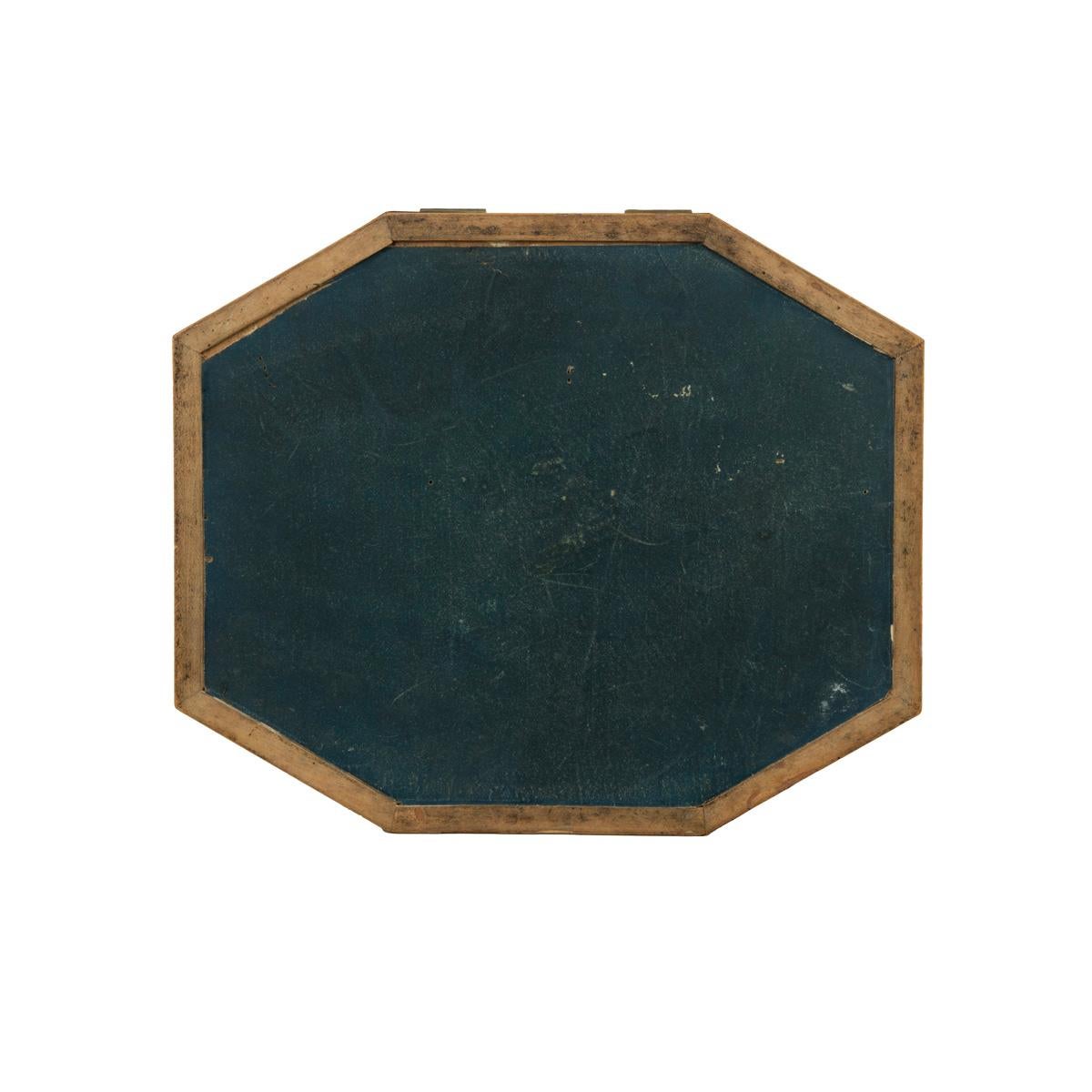 An octagonal Regency rosewood card box In Good Condition In Lymington, Hampshire