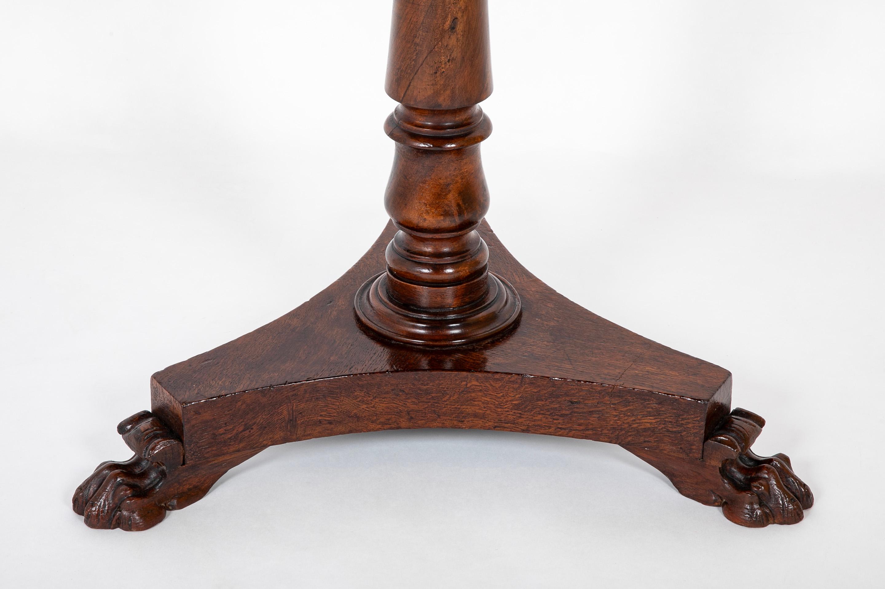 An Octagonal William IV Rosewood Games Table For Sale 6