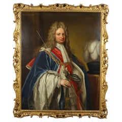 An Oil On Canvas Portrait Of Robert Harley, Earl Of Oxford