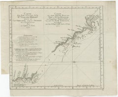 Old Chart of the North-Eastern Coast of Australia Discovered by Cook, 1774