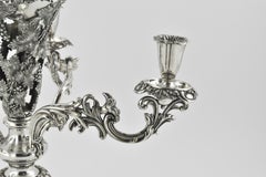 An old Sheffield plate candelabrum epergne