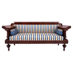 An old sofa in an eclectic style, Western Europe. After renovation.
