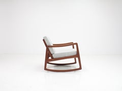 Ole Wanscher Model 120 Teak Rocking Chair for France & Son, Denmark, 1960s