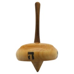 Vintage An Olivewood Dreidel, Jerusalem Circa 1950