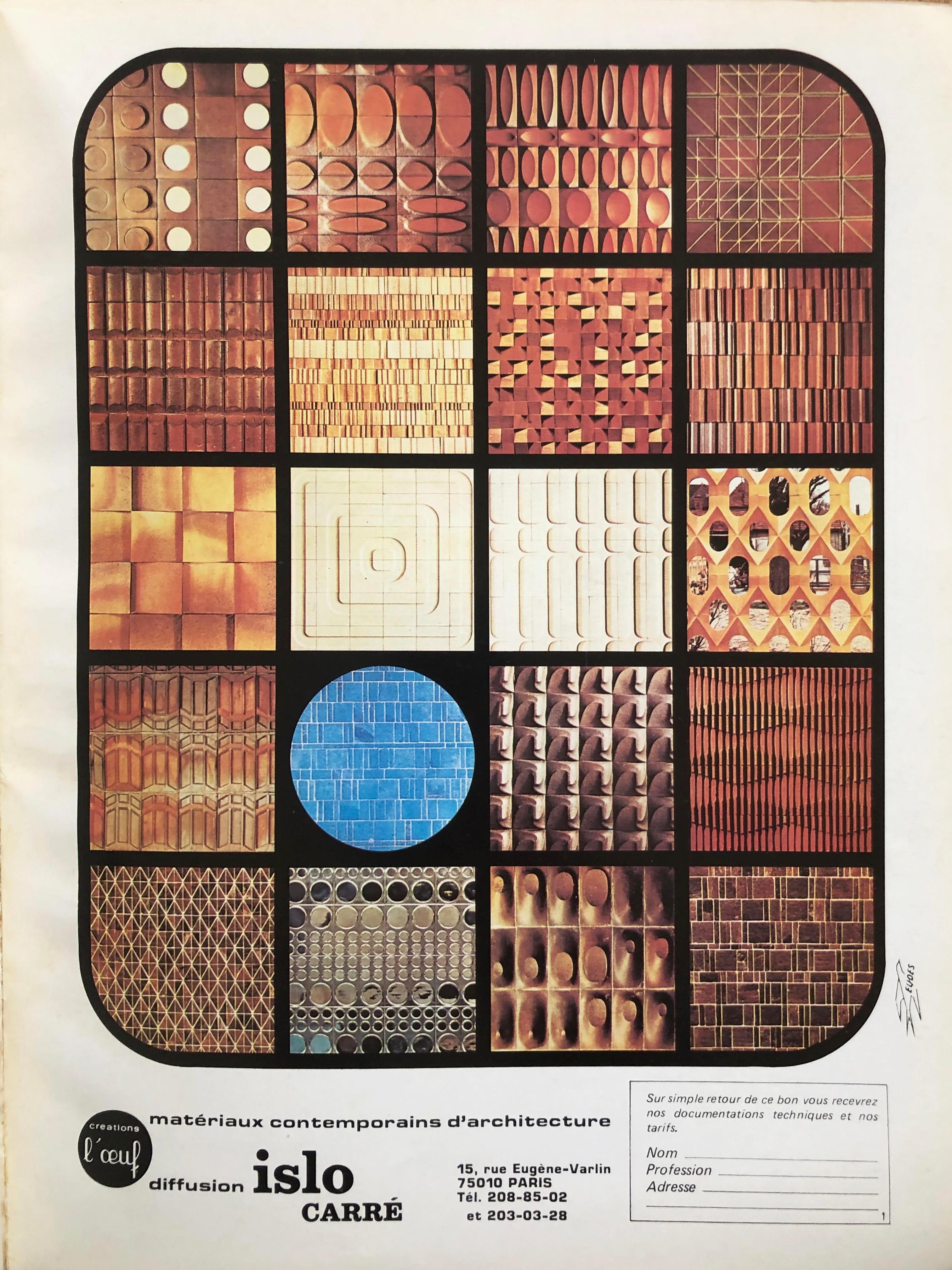 An OP-ART Panel by CHARLES GIANFERRARI & L'OEUF CENTRE D'ETUDES, France 1970 In Fair Condition For Sale In PARIS, FR