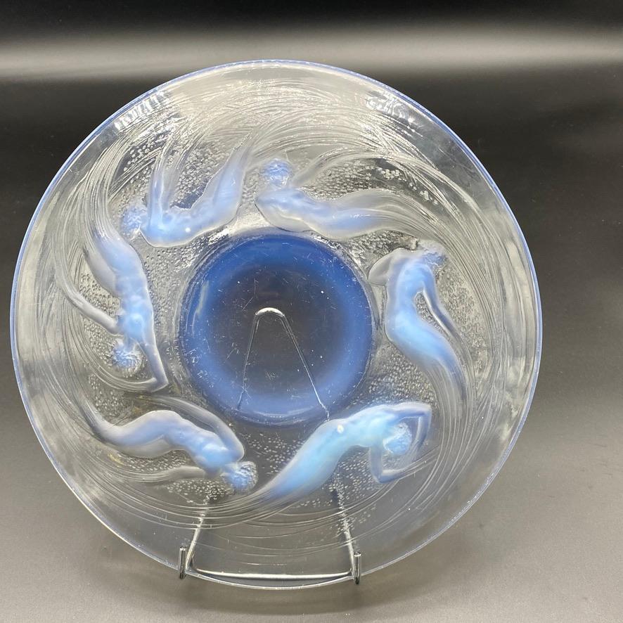 Ondines-Schale aus opalisierendem Glas von R.Lalique, Ondines  im Angebot 2