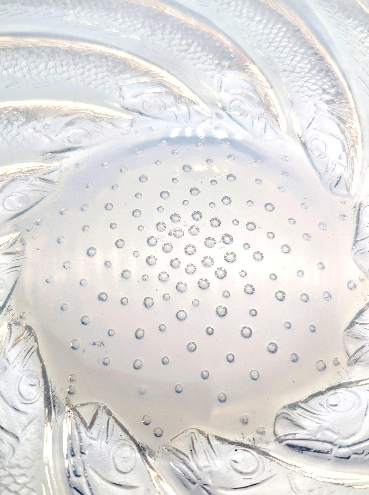 European An opalescent glass plate 