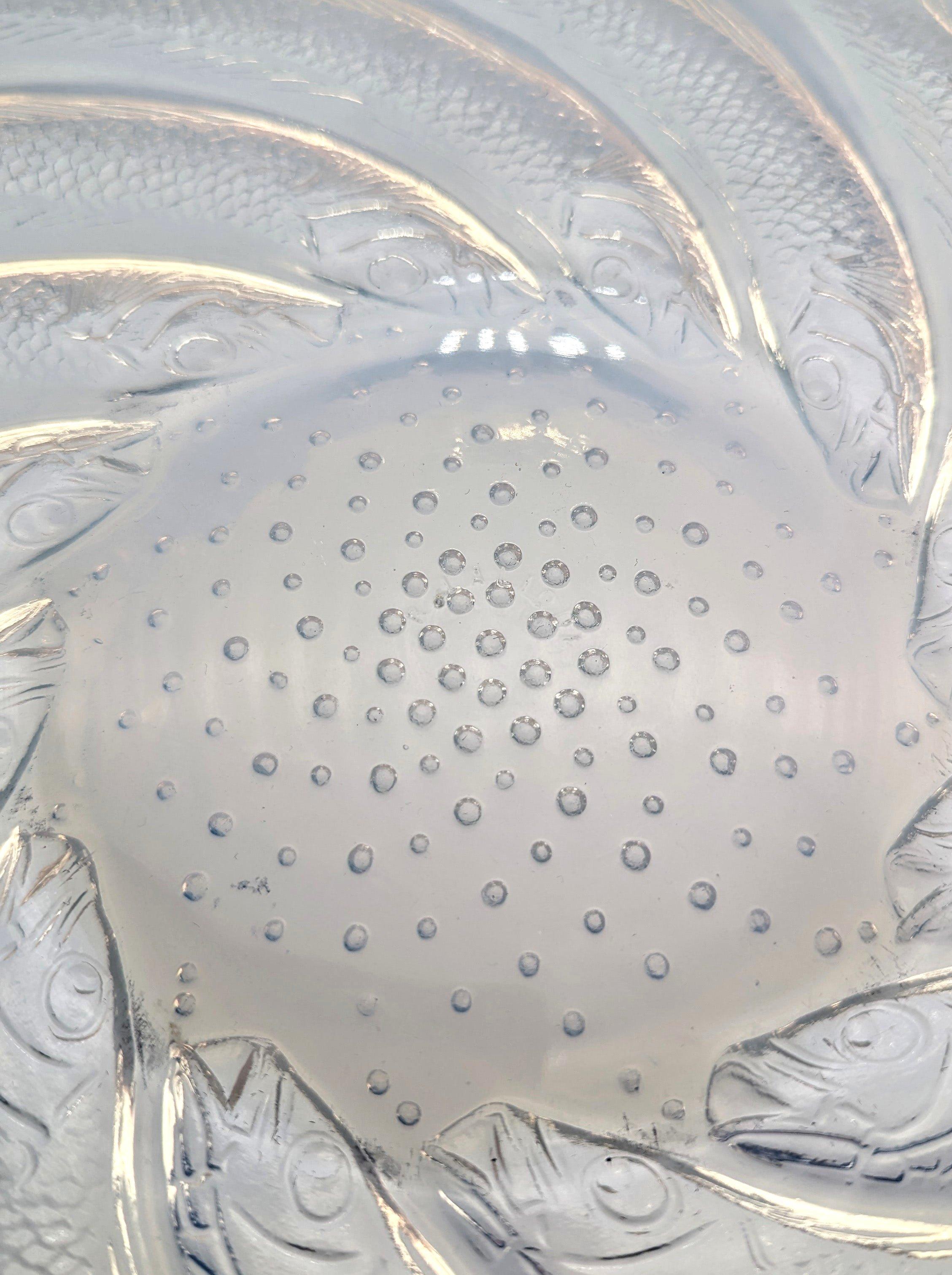 Plato de cristal opalescente 