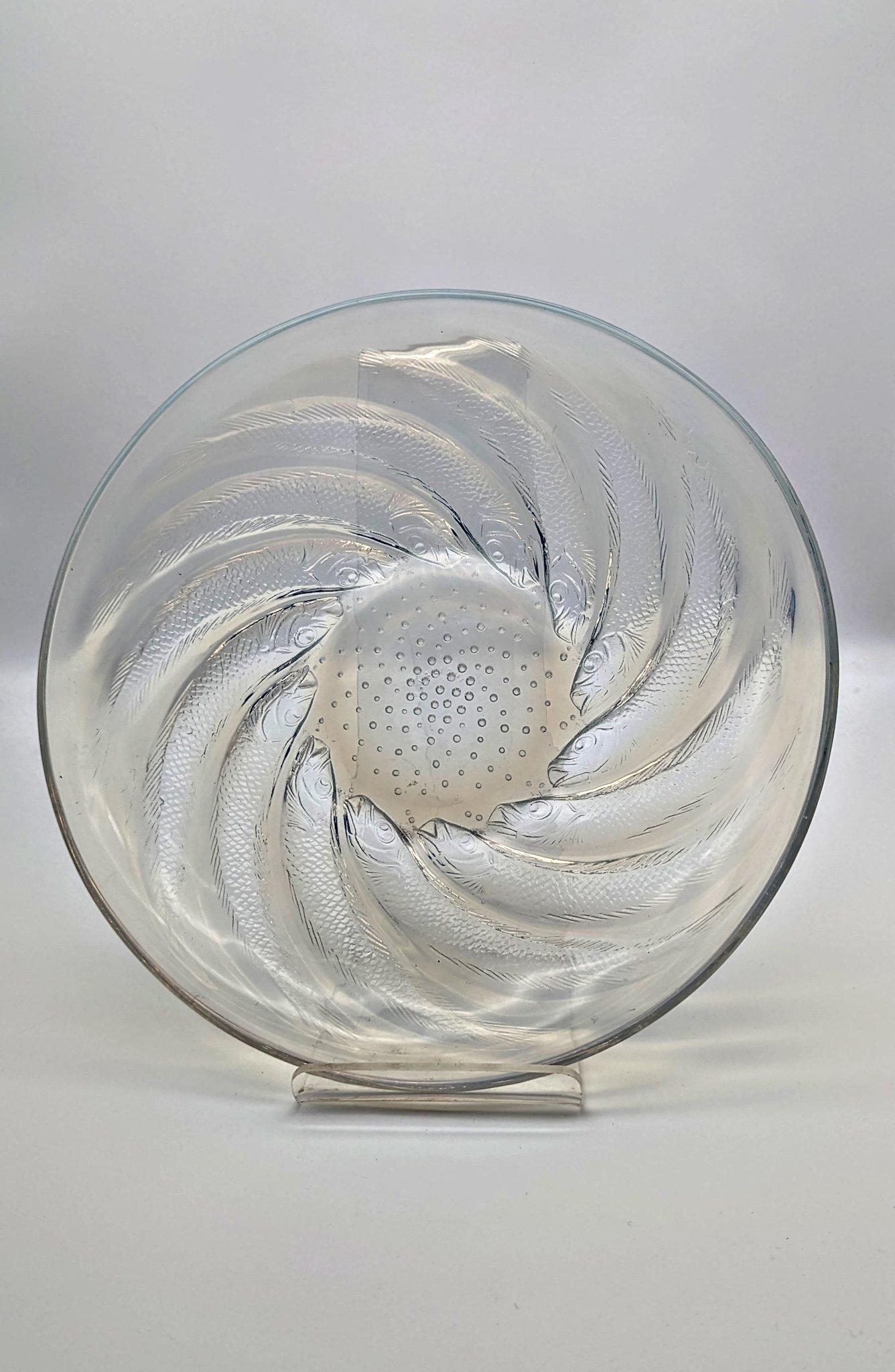 Plato de cristal opalescente 