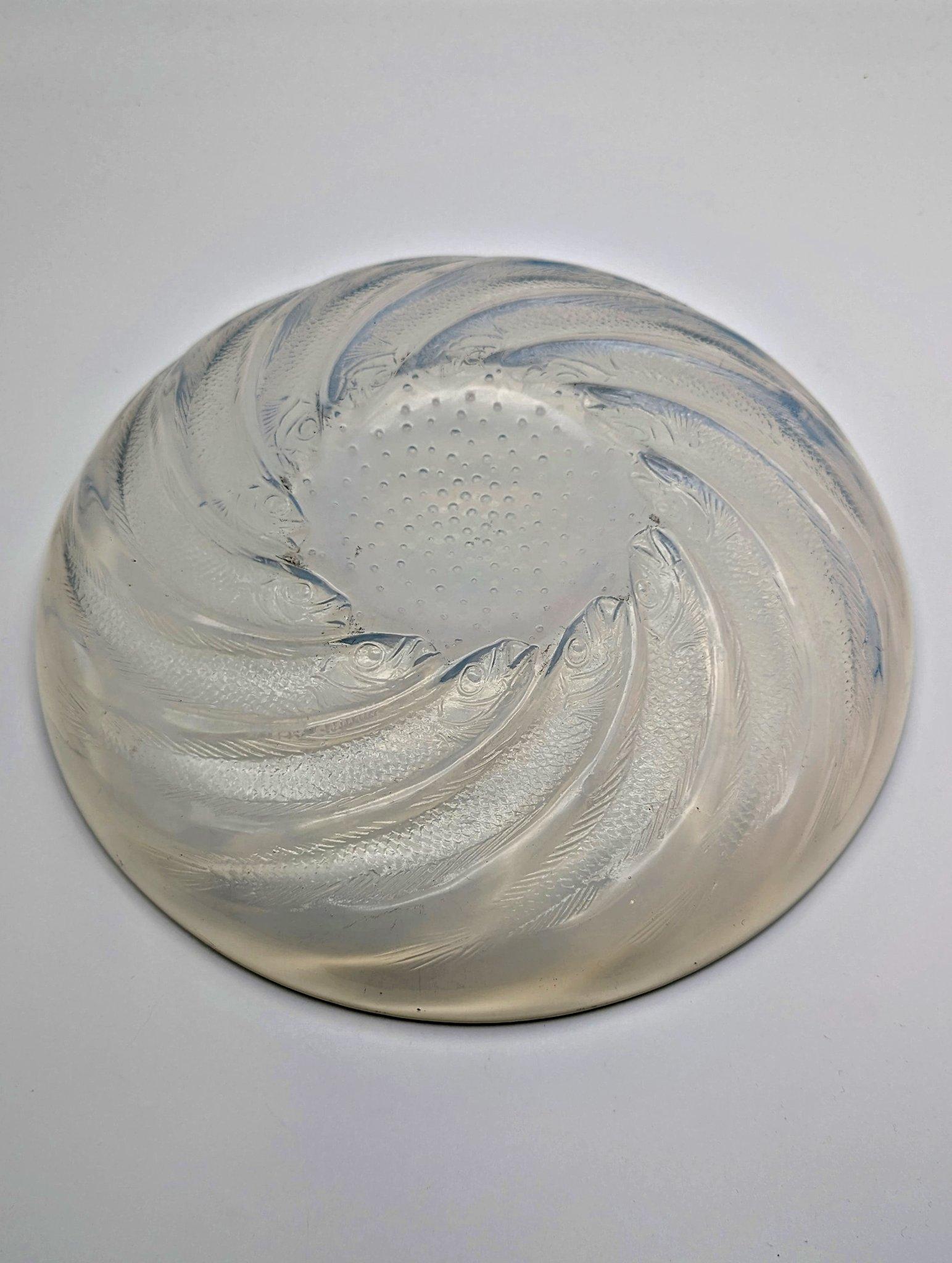 Plato de cristal opalescente 