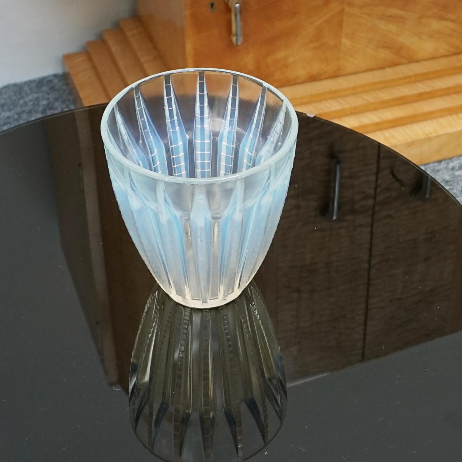 Opalescent Glass Vase 'Chamonix' by Rene Lalique circa 1935 5