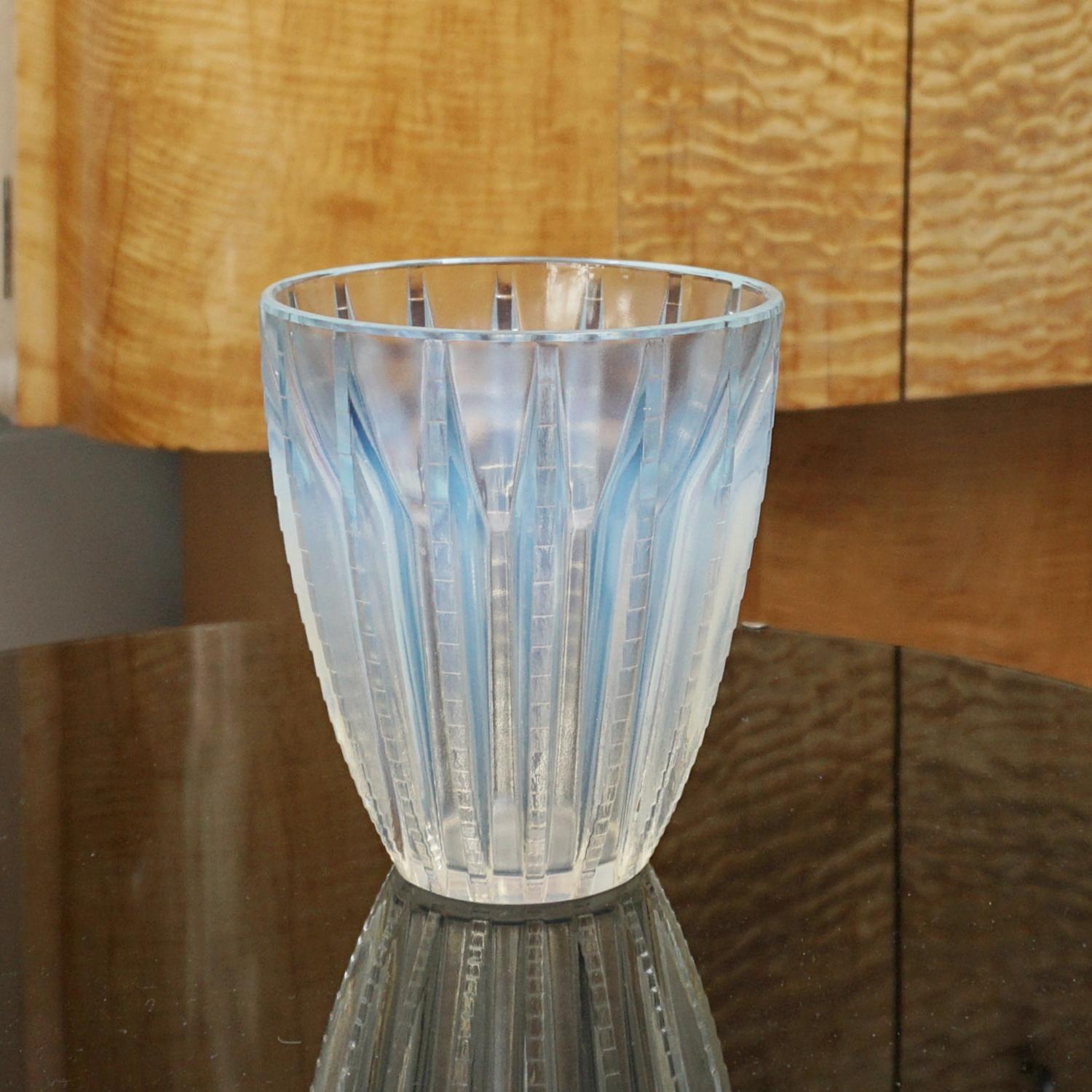Opalescent Glass Vase 'Chamonix' by Rene Lalique circa 1935 2