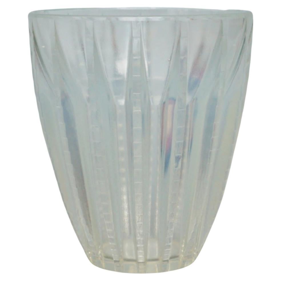 Opalescent Glass Vase 'Chamonix' by Rene Lalique circa 1935