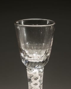 Opaque Twist Cordial with Rib Moulded Bowl