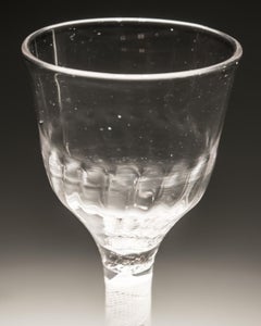 An Opaque Twist Glass with Ribbed Bowl
