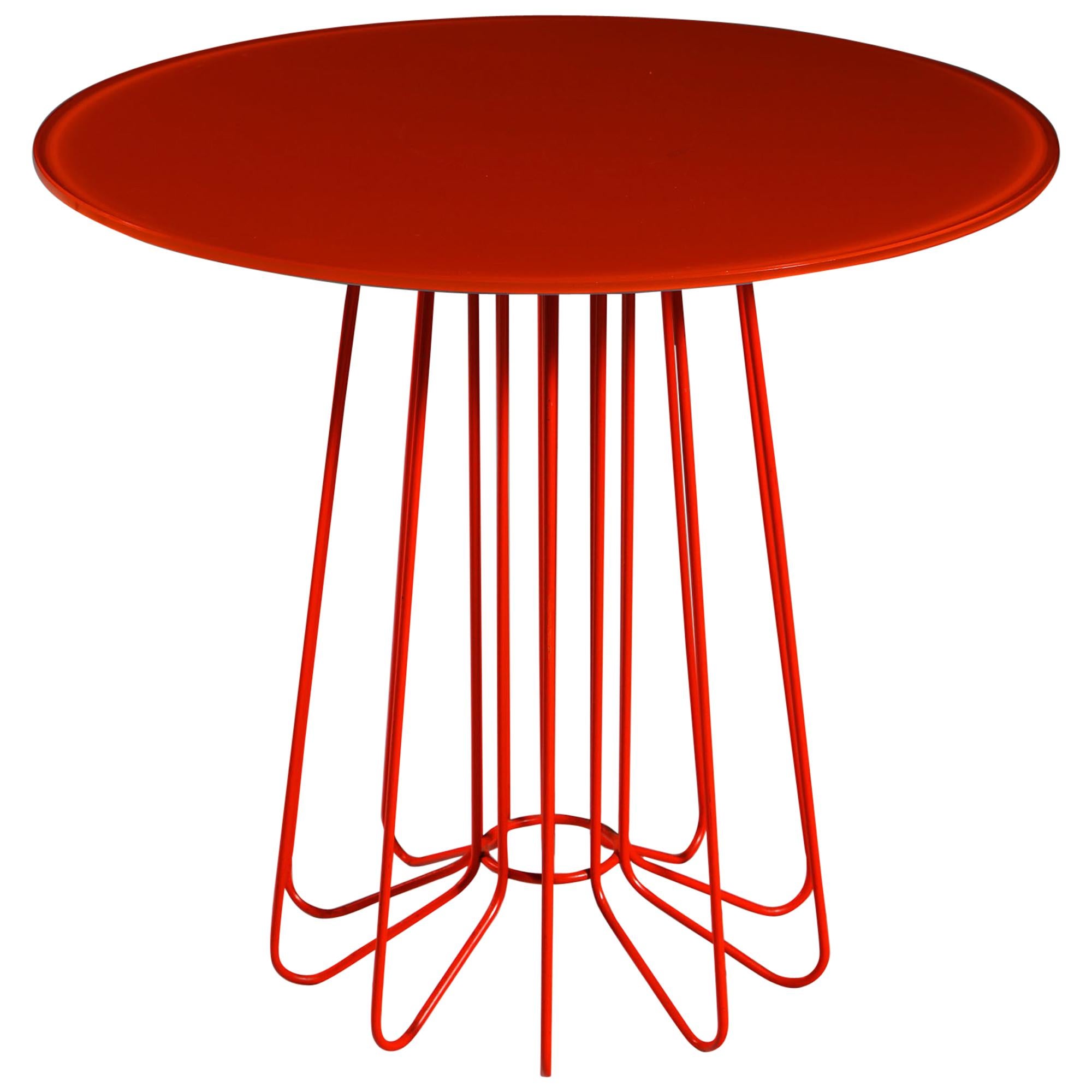 Orange Smallwire Table by Arik Levy for Zanotta, Stamped