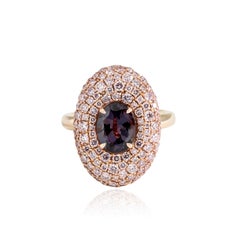 An Order of Bling Alexandrite and Pink Diamond Ring