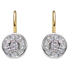 An Order of Bling, Diamond Earrings, 18 Karat Gold