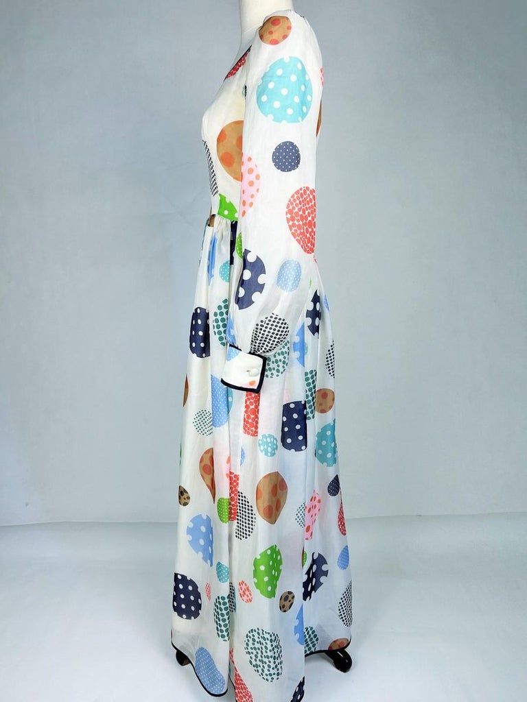 knee length dresses for ladies Contrast Polka Dot Mermaid Maxi Backless Dress