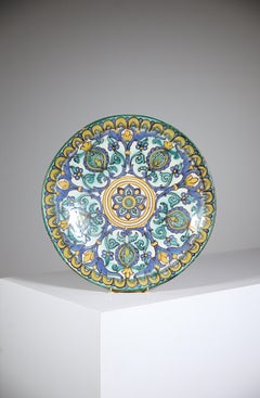 Piatto da parete orientale in ceramica di Pierre de Verclos Nabeul Tunisia 1930