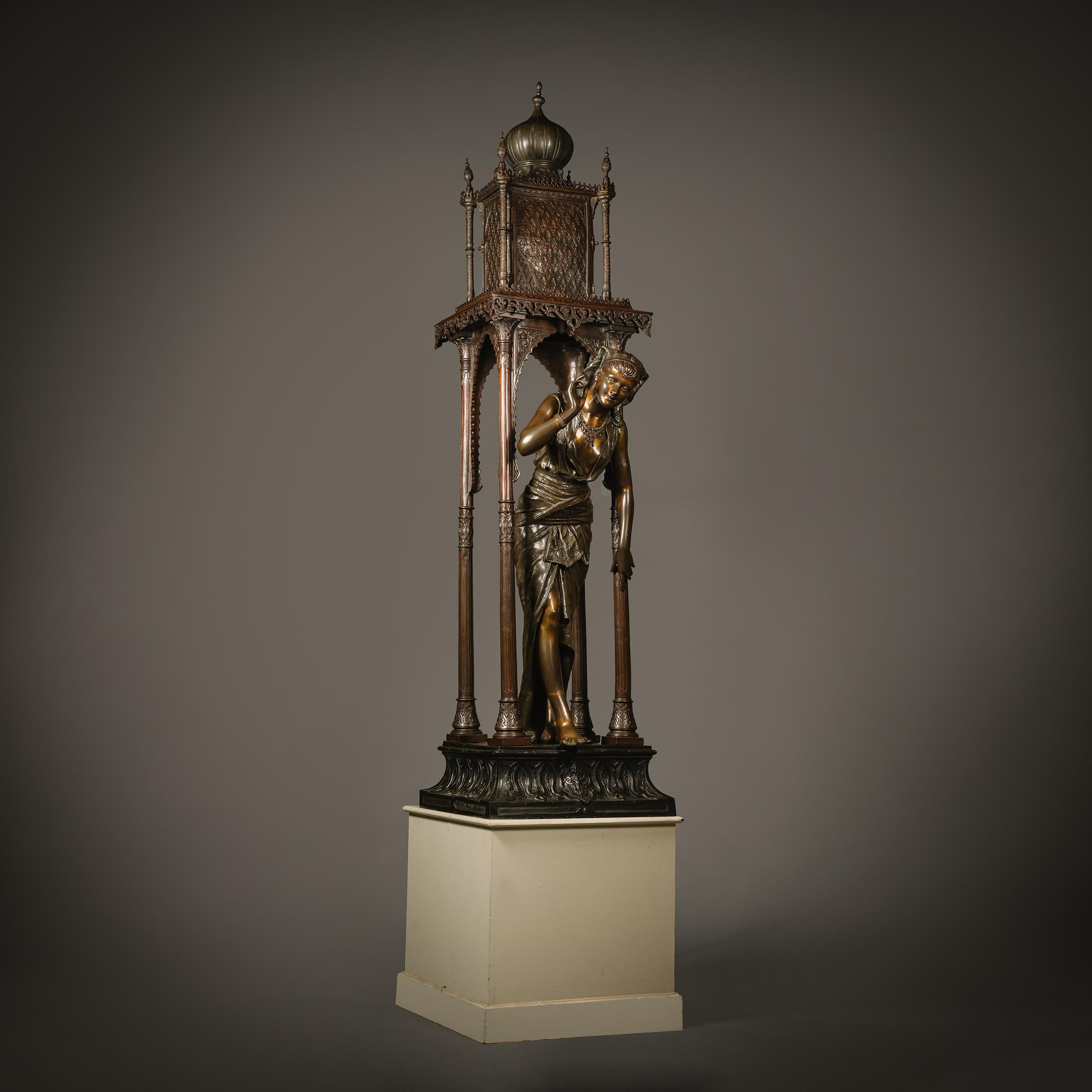Statue en bronze orientaliste grandeur nature, attribuée à Louis Hottot en vente 7