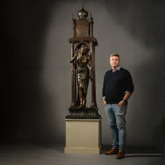 An Orientalist Lifesize Figural Bronze Statue, Attributed to Louis Hottot