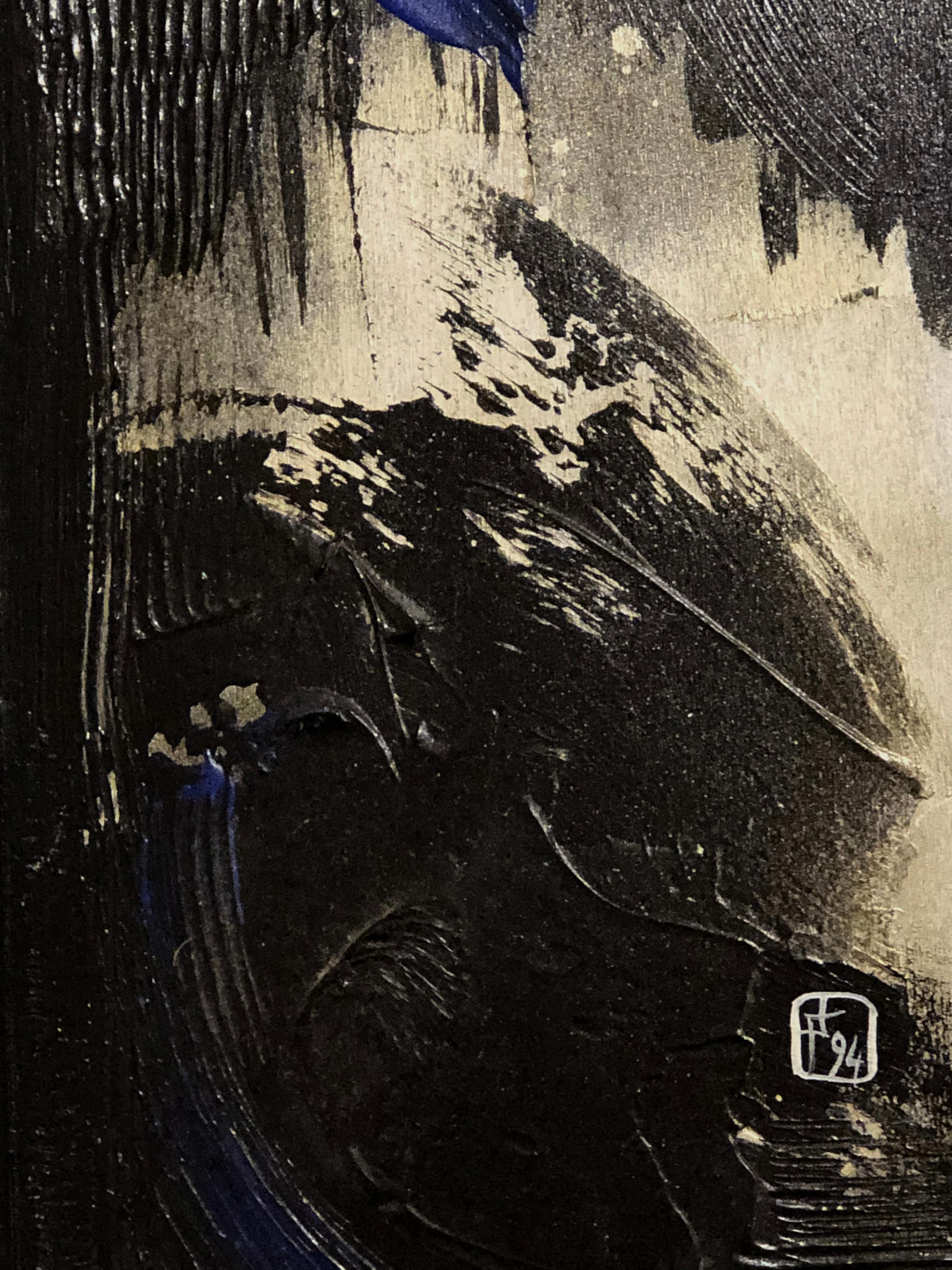 European An ORIENTALIST LYRICAL ABSTRACT Painting by J. FESCHOTTE France 1990-2000 For Sale