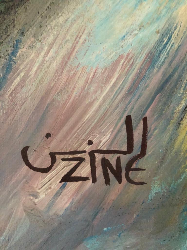 Oil on canvas signed the abdellatif Zine, (1940-2016).