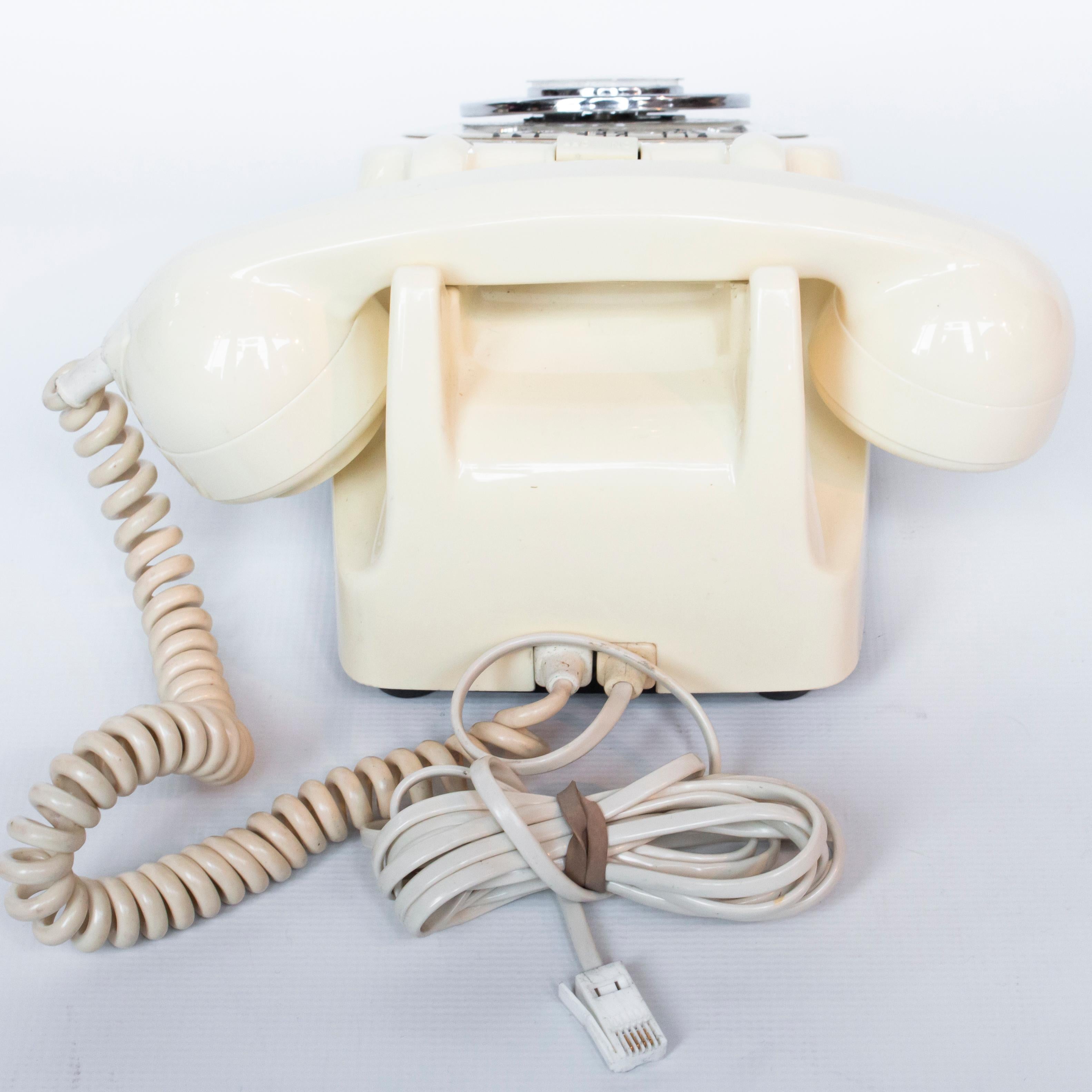Mid-20th Century Original 1961 GPO Model 706 Telephone in Ivory, On/Off Bell Feature