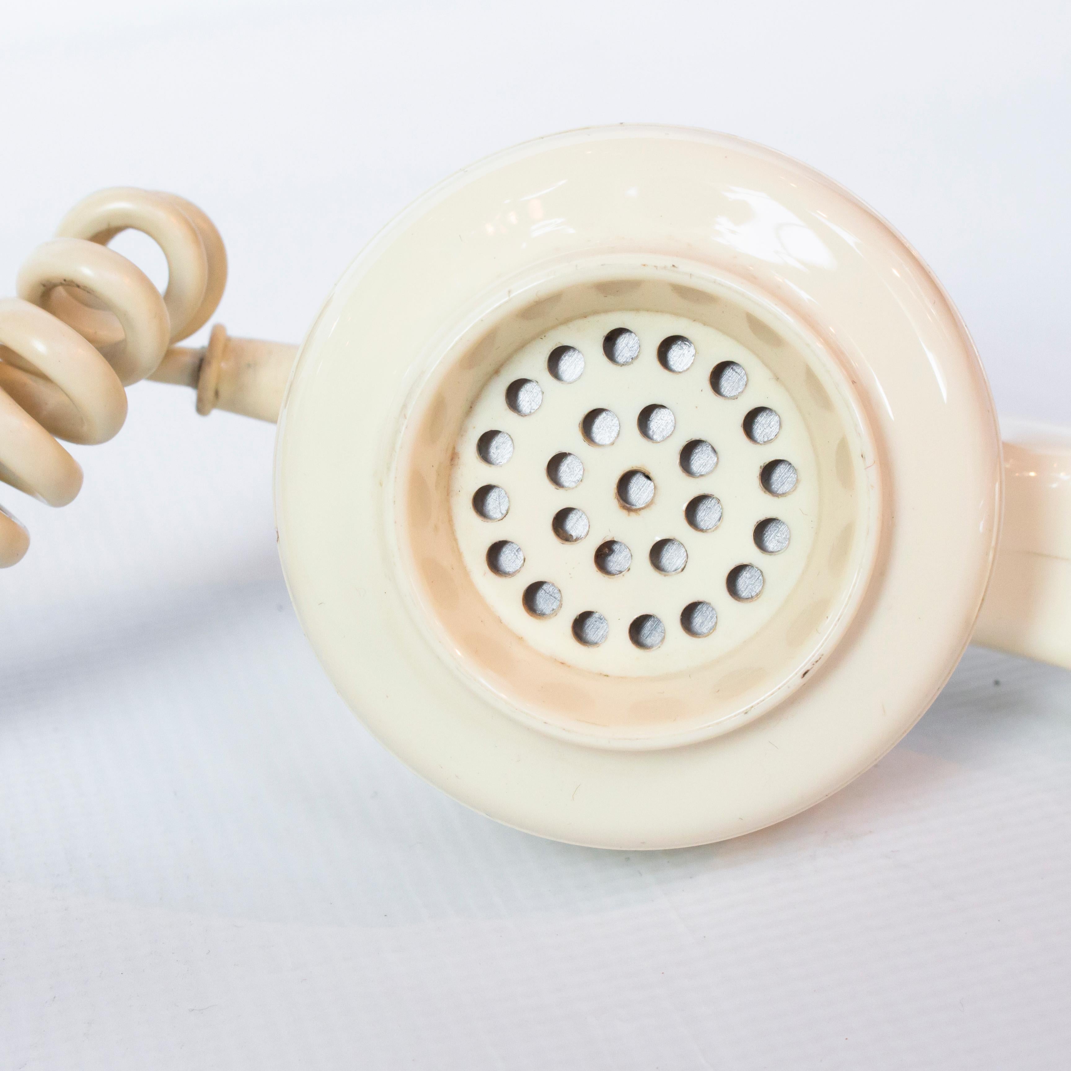 Original 1963 GPO Model 706 Telephone in Ivory, Original Nylon Carrying Strap 2