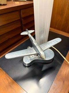 An Original Airplane Lamp by the Sarsaparilla Company of Ny