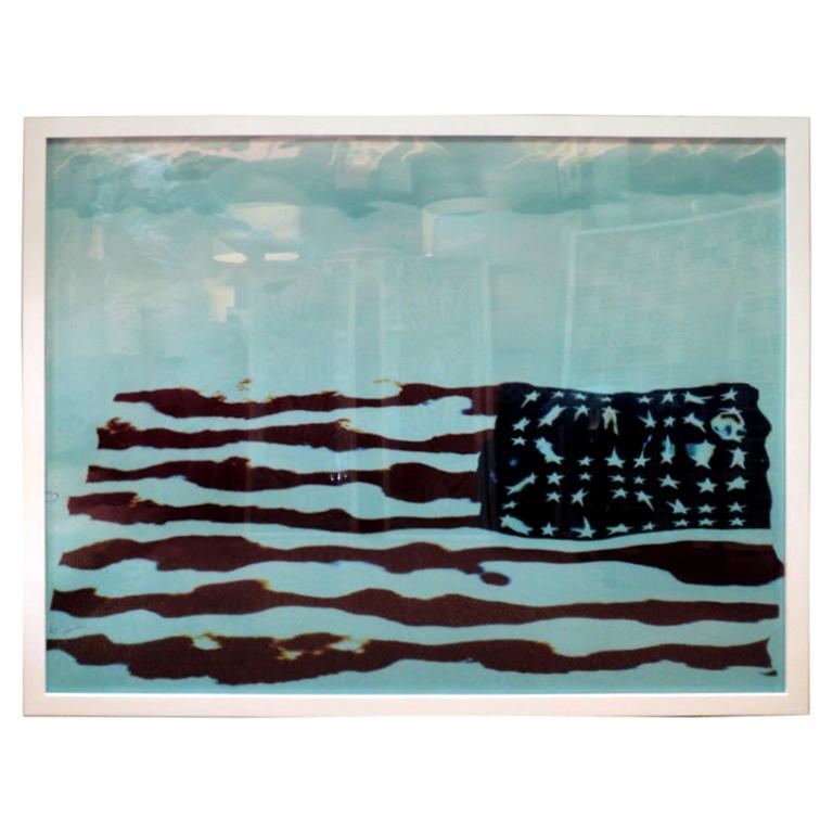 An Original American Flag Photo by Oberto Gili For Sale